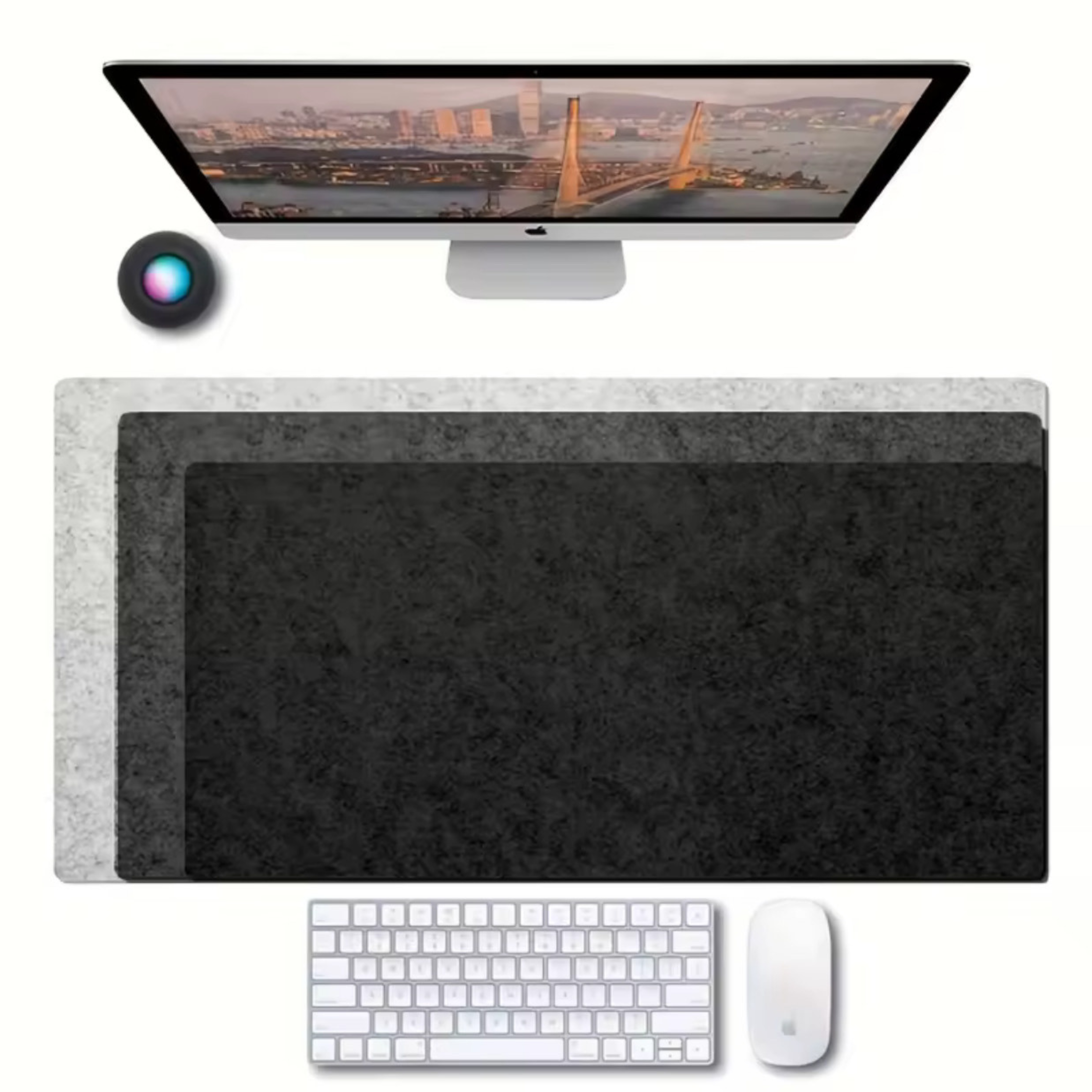 Fibre Core Minimalist Desk Mat - Various Sizes