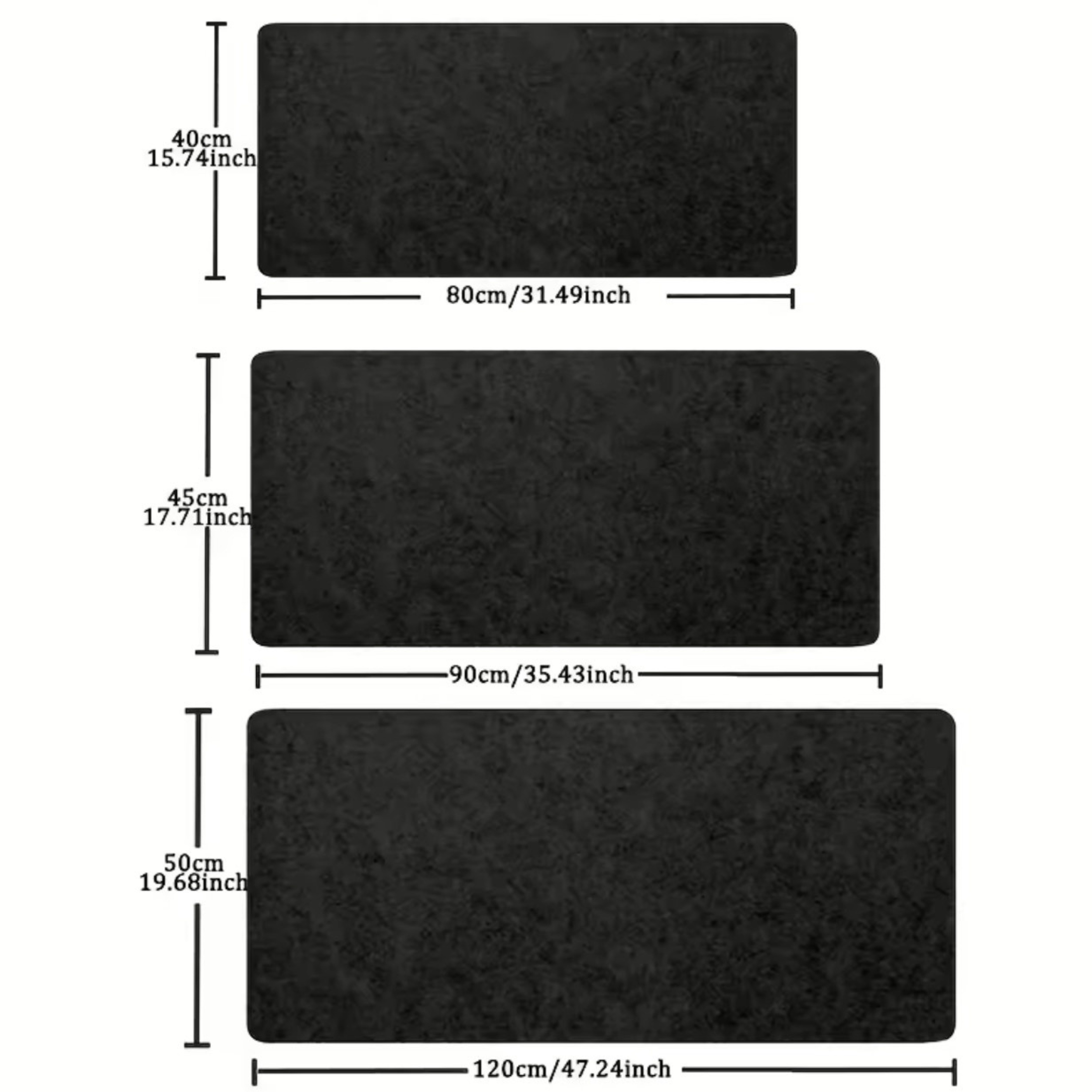 Fibre Core Minimalist Desk Mat - Various Sizes