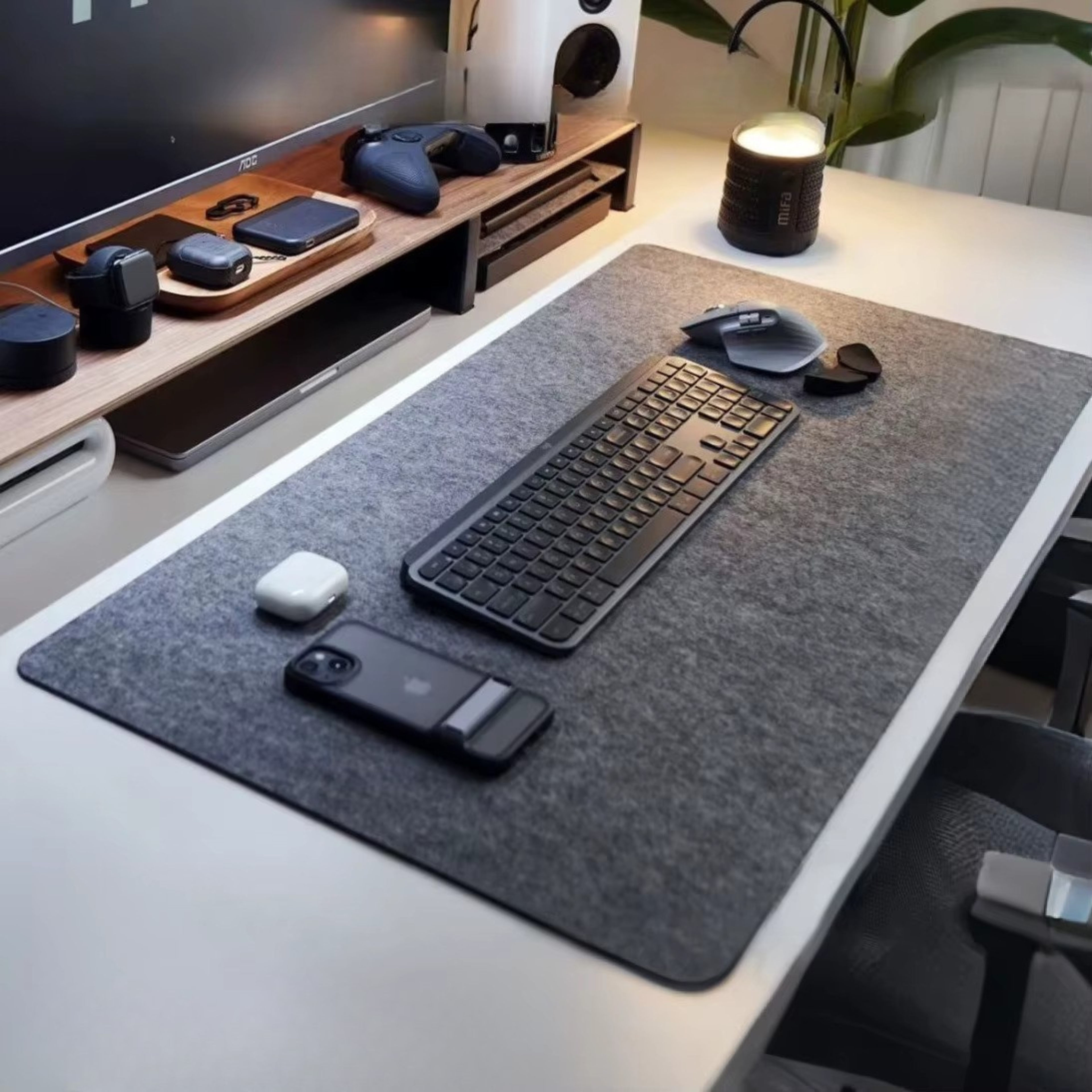Fibre Core Minimalist Desk Mat - Various Sizes